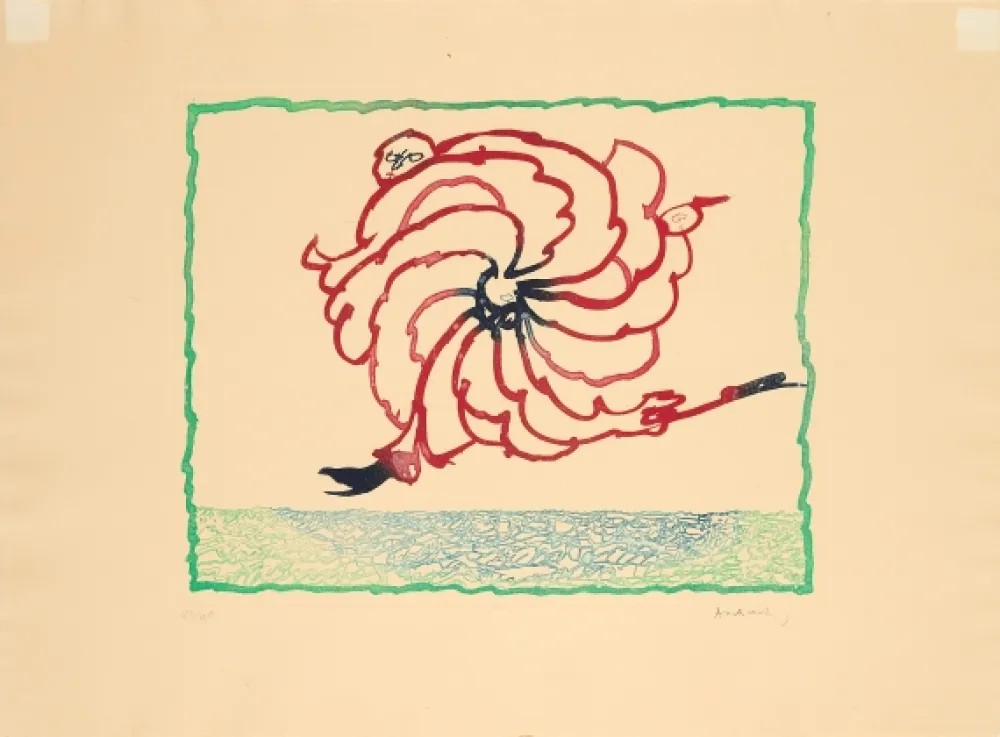 Gravura Alechinsky - Astrologue en fuite