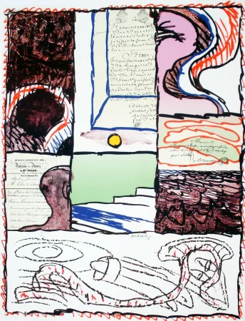 Litografia Alechinsky - Avant 1981 