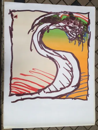 Litografia Alechinsky - Avant la lettre