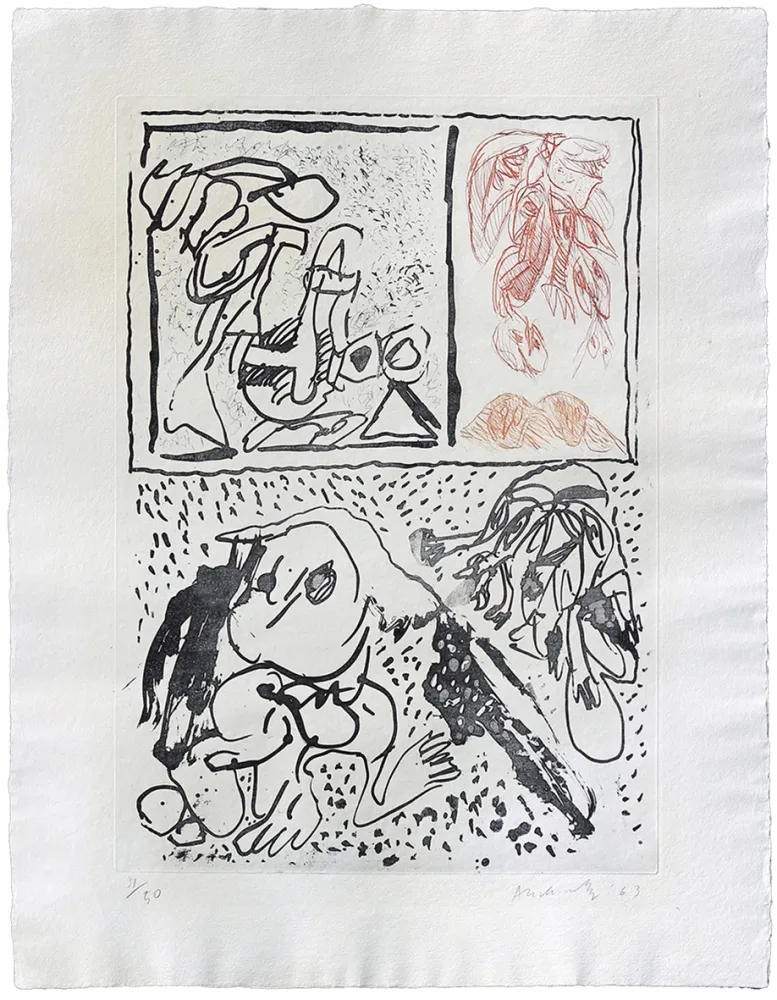 Água-Forte Alechinsky - Avec plaisir