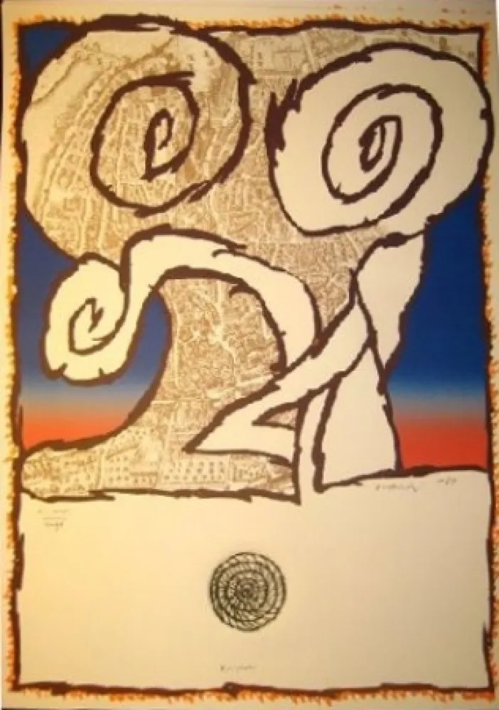 Água-Forte Alechinsky - Avignon