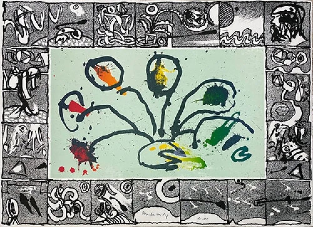 Litografia Alechinsky - Babord