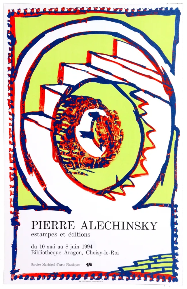 Cartaz Alechinsky - Bibliothèque Aragon