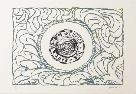 Litografia Alechinsky - Bouche d'eau