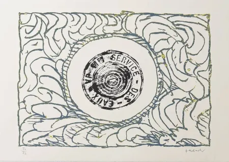 Litografia Alechinsky - Bouche d'eau