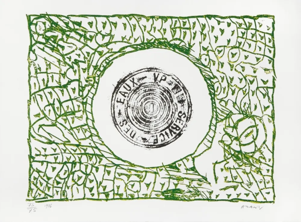 Litografia Alechinsky - Bouche d'eau I 