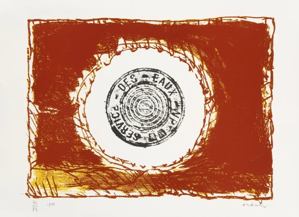 Litografia Alechinsky - Bouche d'eau II