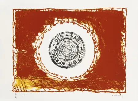 Litografia Alechinsky - Bouche d'eau II