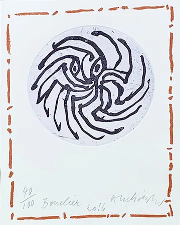 Gravura Alechinsky - Bouclier