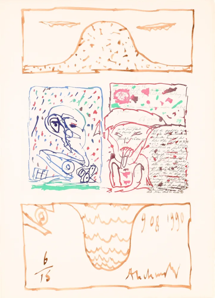 Água-Tinta Alechinsky - Braille