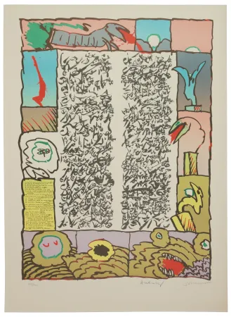 Litografia Alechinsky - Brassée sismographique