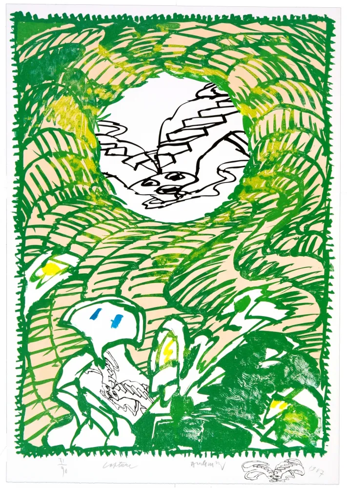 Litografia Alechinsky - Capture