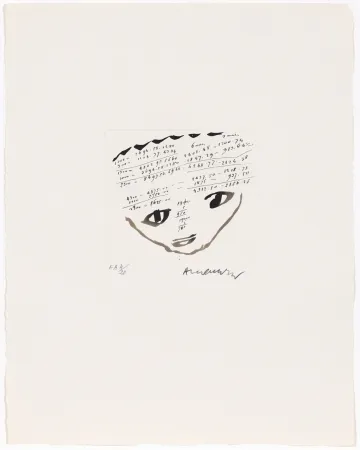 Água-Forte Alechinsky - Carta Canta 01