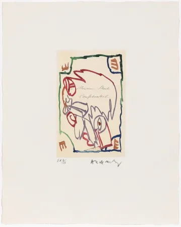 Água-Forte Alechinsky - Carta Canta 04