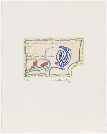 Água-Forte Alechinsky - Carta Canta 05