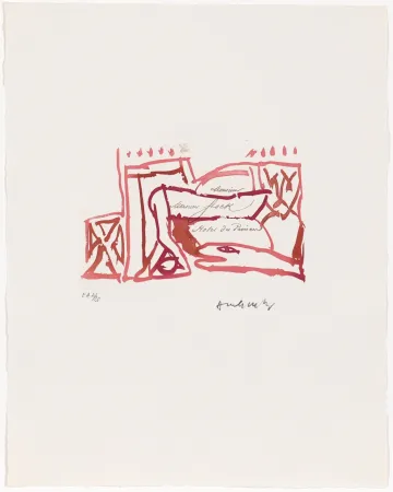 Água-Forte Alechinsky - Carta Canta 06