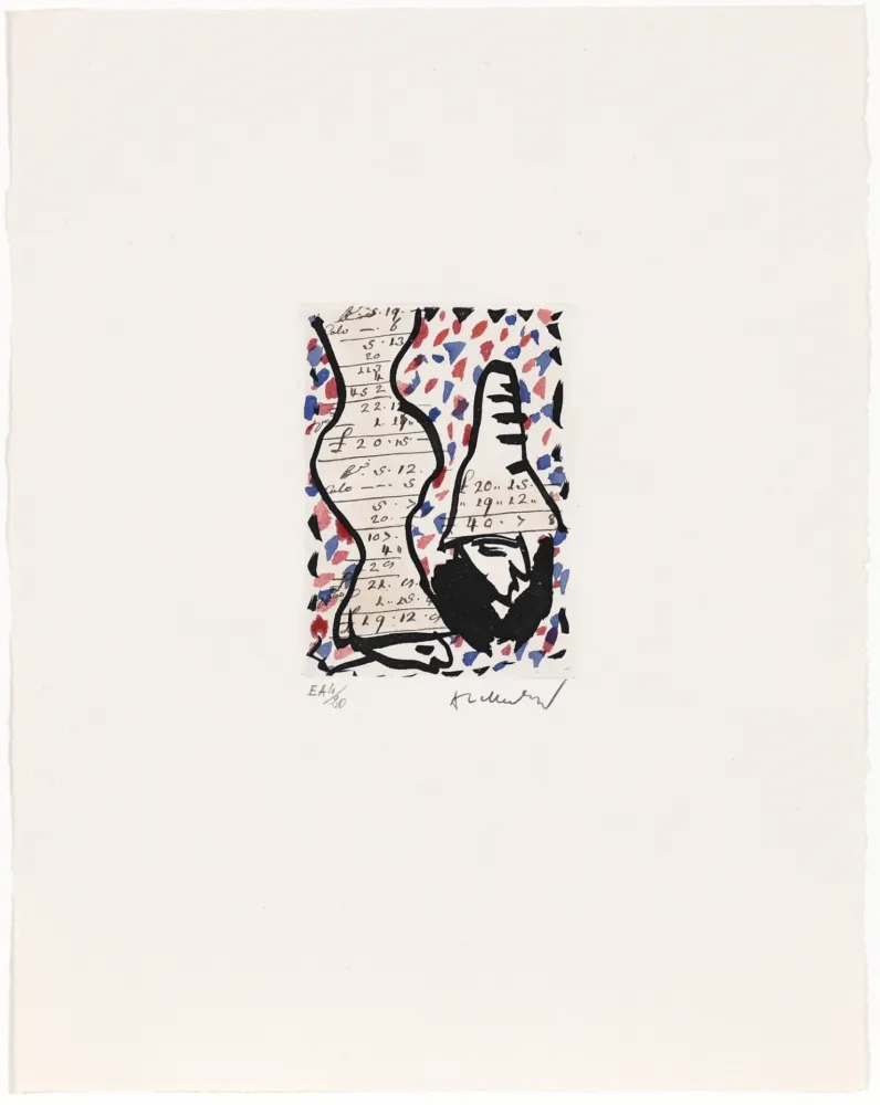 Água-Forte Alechinsky - Carta Canta 07