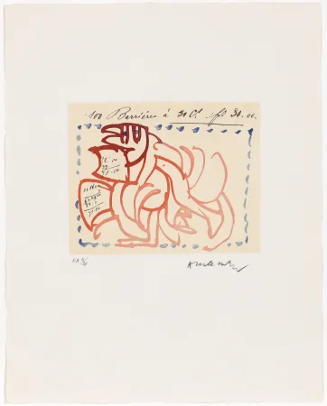 Água-Forte Alechinsky - Carta Canta 09