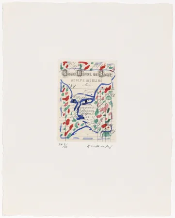 Água-Forte Alechinsky - Carta Canta 10