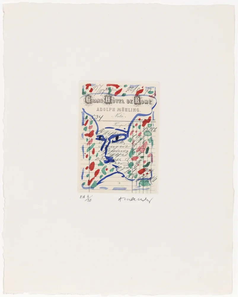 Água-Forte Alechinsky - Carta Canta 10