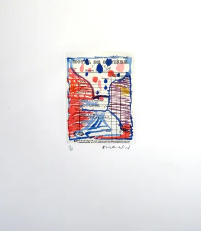 Água-Forte Alechinsky - Carta Carta (Planche II)