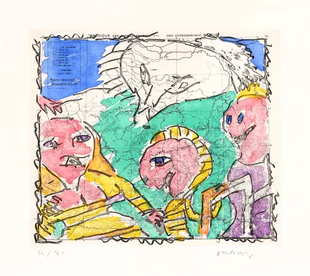 Água-Forte Alechinsky - Cartes muettes 02