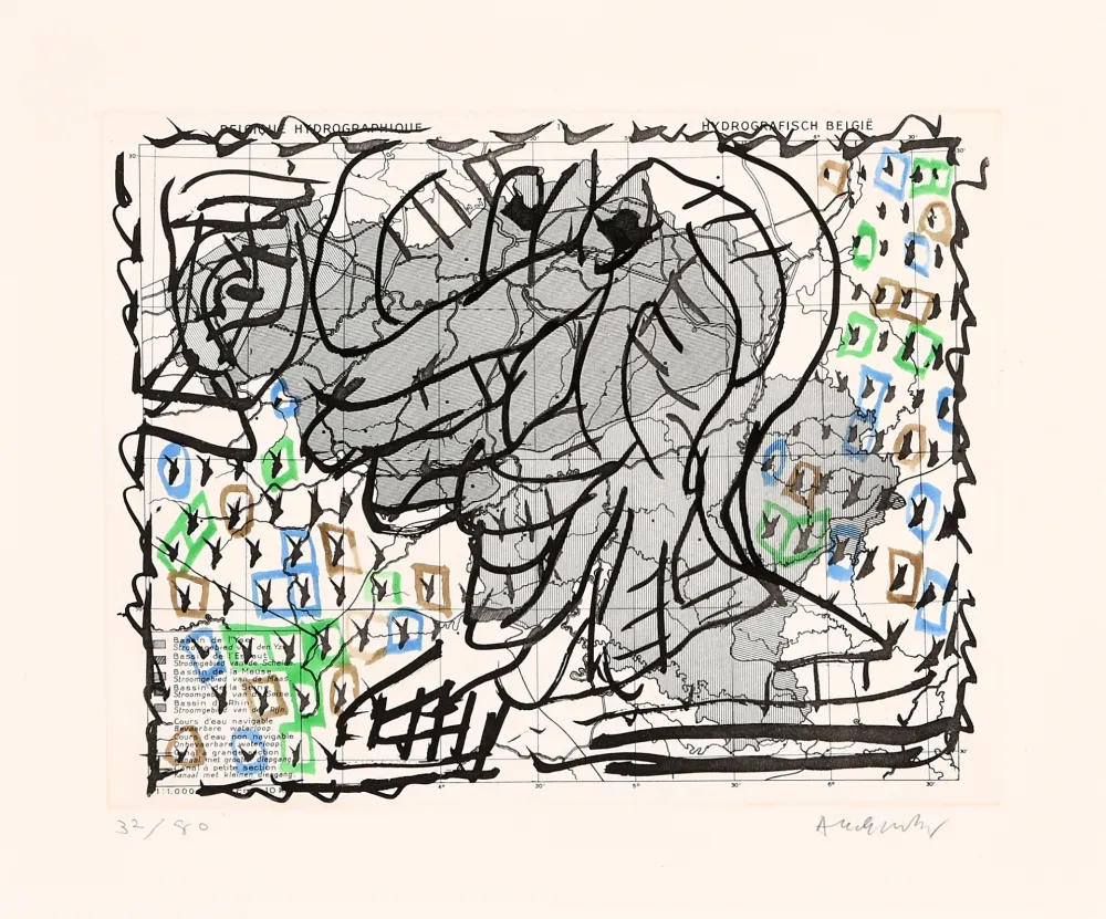 Água-Forte Alechinsky - Cartes muettes 03