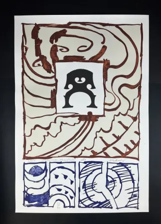 Litografia Alechinsky - Cello