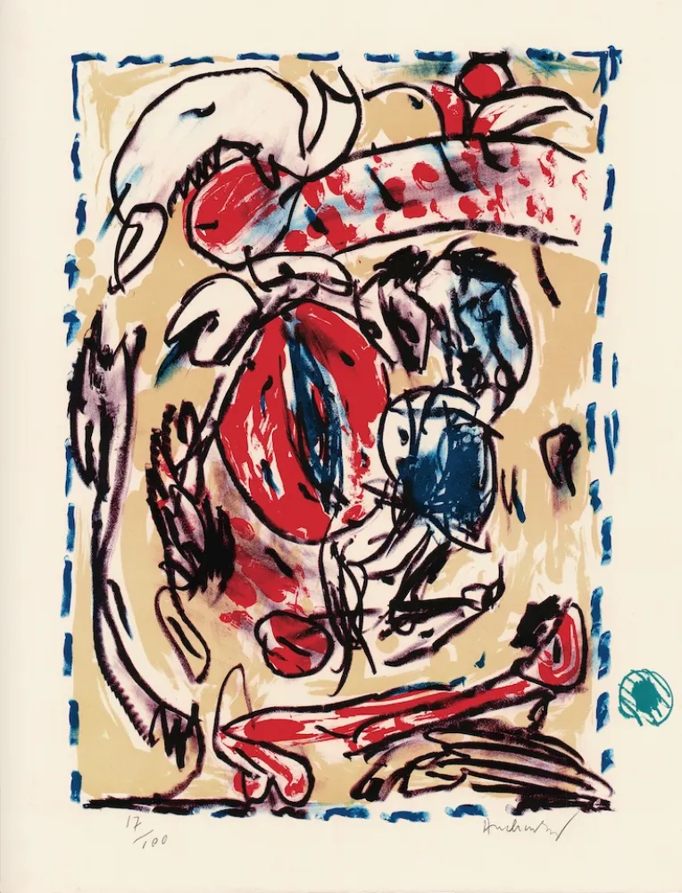 Litografia Alechinsky - Cerclitude