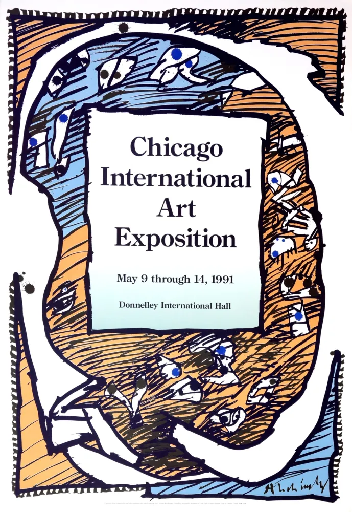 Cartaz Alechinsky - Chicago International Art Exposition