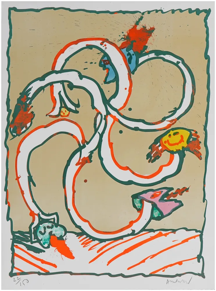 Litografia Alechinsky - Cobroue