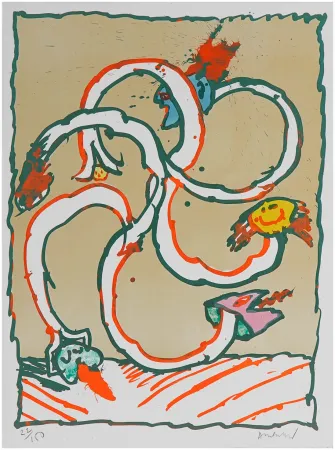 Litografia Alechinsky - Cobroue