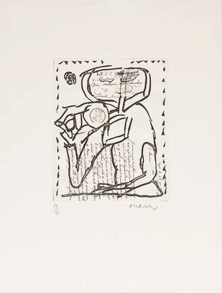 Gravura Alechinsky - Composition