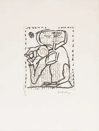 Gravura Alechinsky - Composition