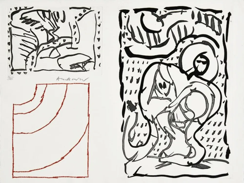 Gravura Alechinsky - Composition