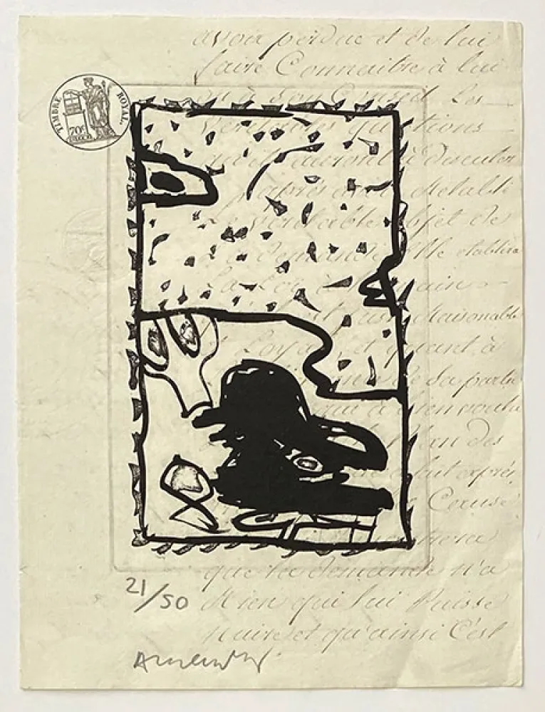 Gravura Alechinsky - Composition