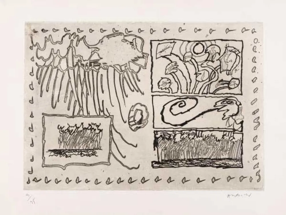 Gravura Alechinsky - Composition