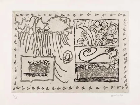 Gravura Alechinsky - Composition