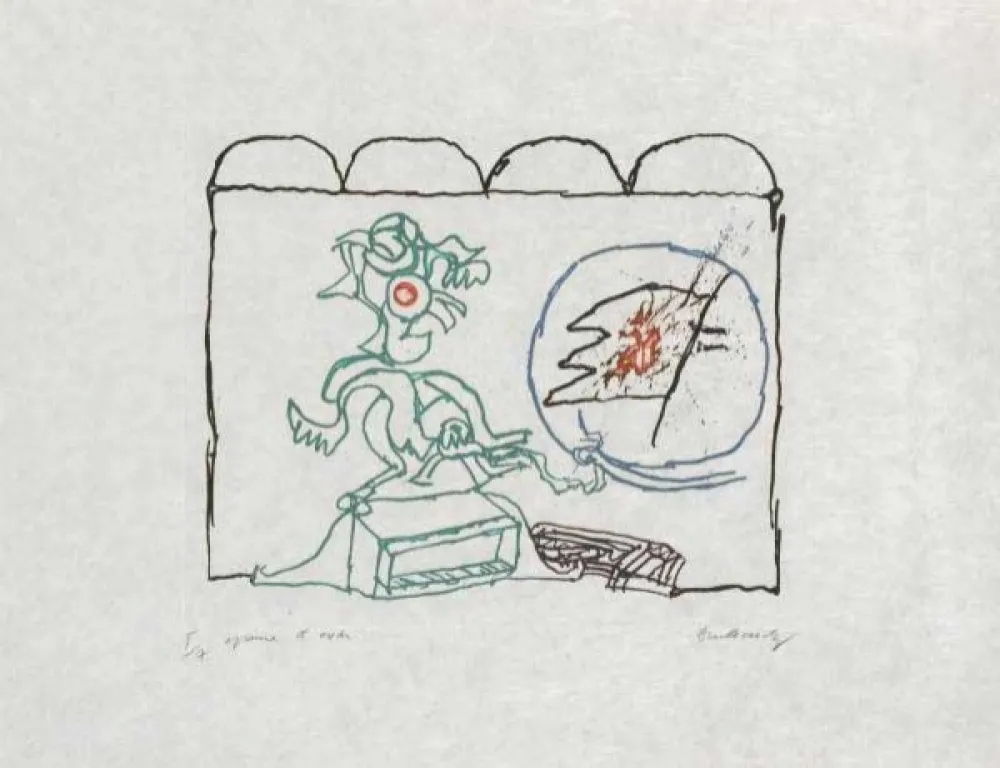 Gravura Alechinsky - Composition