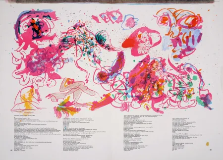 Litografia Alechinsky - Composition - One Cent life, 1964