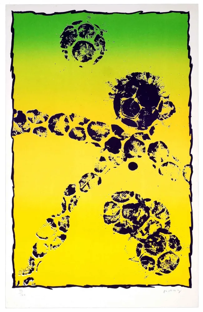 Litografia Alechinsky - Coupe du Monde