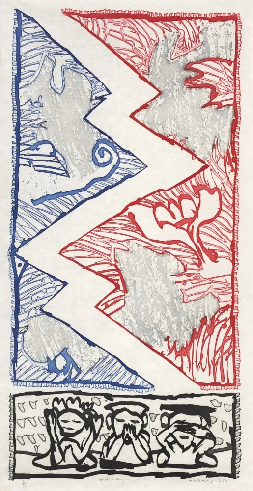 Gravura Alechinsky - Court circuit