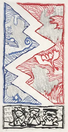 Gravura Alechinsky - Court circuit