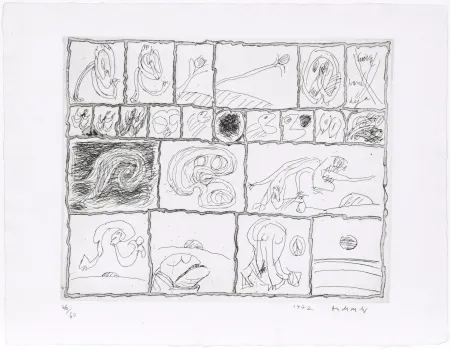 Água-Forte Alechinsky - Cuivre barré déjà