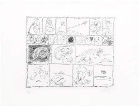 Água-Forte Alechinsky - Cuivre barré déjà