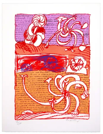 Litografia Alechinsky - Cursive