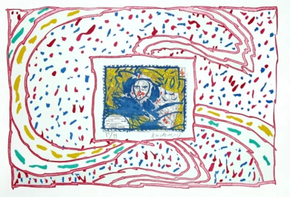 Gravura Alechinsky - Dame taride