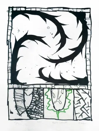 Gravura Alechinsky - Défense naturelle