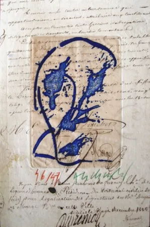 Gravura Alechinsky - Des deux mains