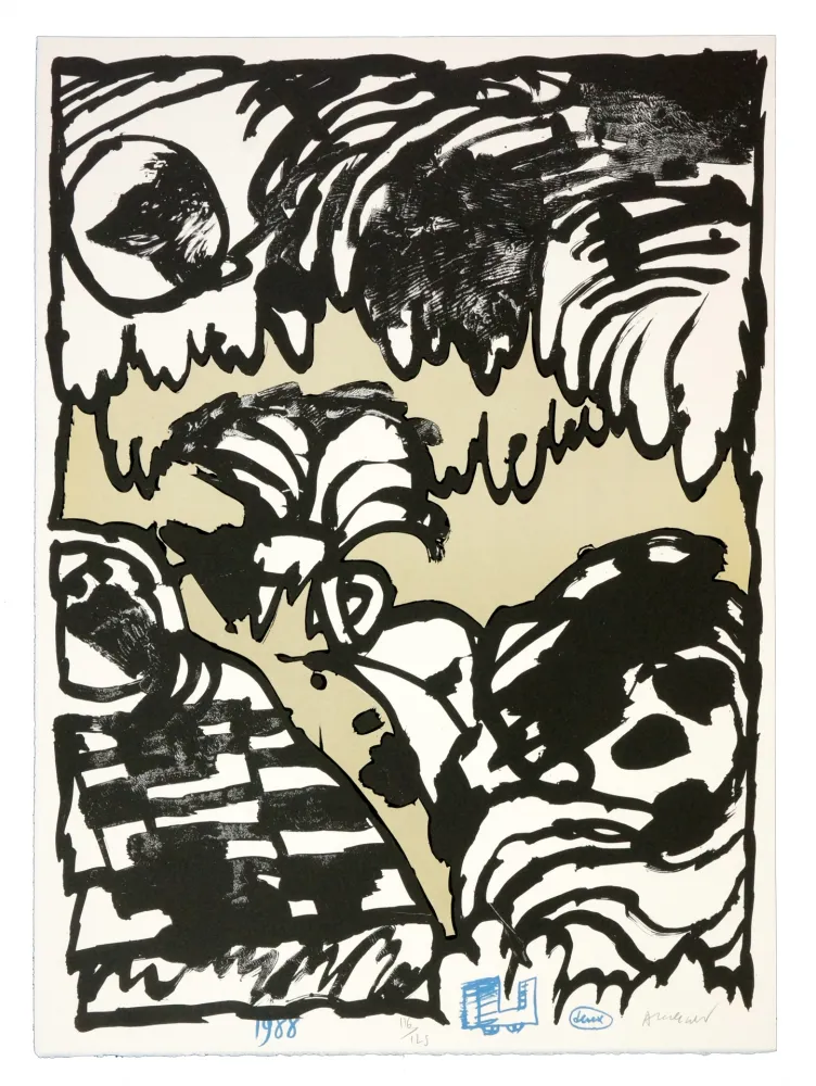 Litografia Alechinsky - Deux